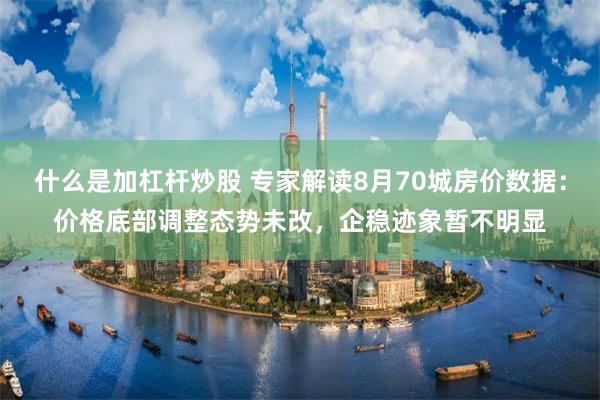 什么是加杠杆炒股 专家解读8月70城房价数据：价格底部调整态势未改，企稳迹象暂不明显