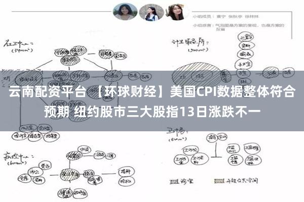 云南配资平台 【环球财经】美国CPI数据整体符合预期 纽约股市三大股指13日涨跌不一