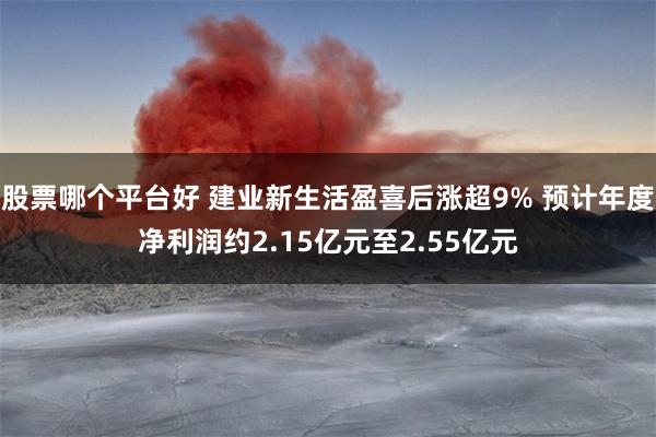 股票哪个平台好 建业新生活盈喜后涨超9% 预计年度净利润约2.15亿元至2.55亿元